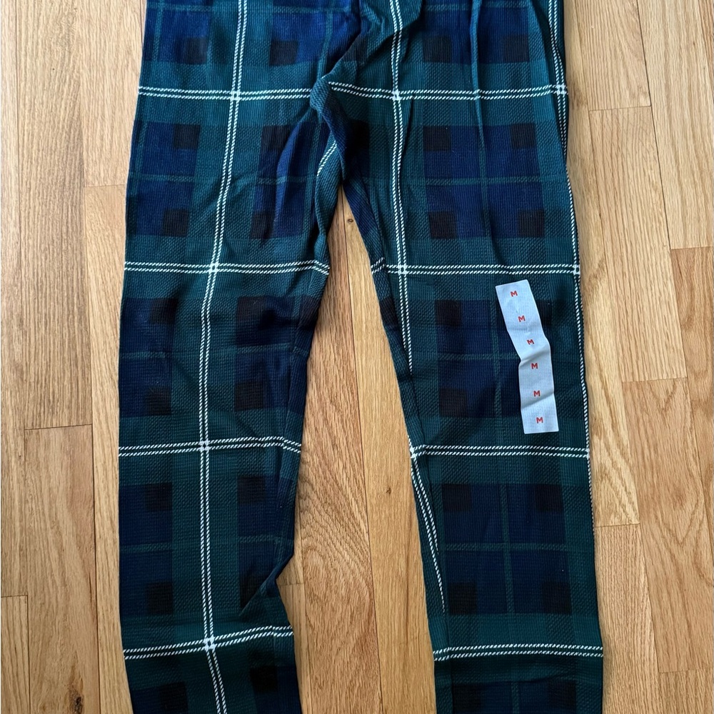 Women’s Old Navy Blue & Green Plaid Pajama Pants, Size M, BNWT